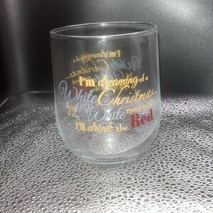 stemless christmas wine glass